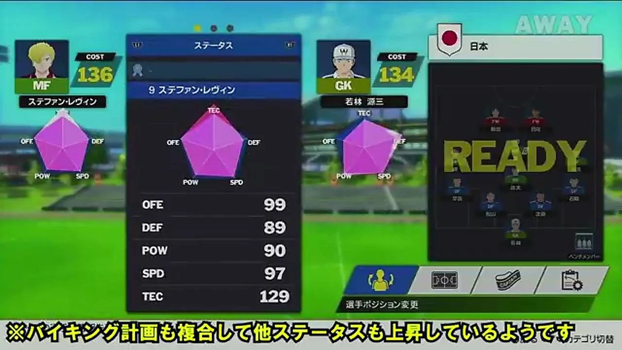 レヴィンのオーロラフェイント1回成功後にTEC129となった画面