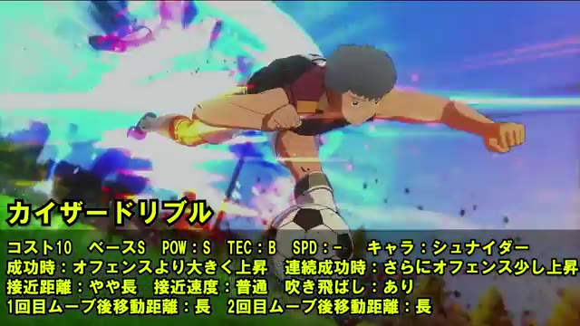 カイザードリブルのオフェンス上昇と吹き飛ばし