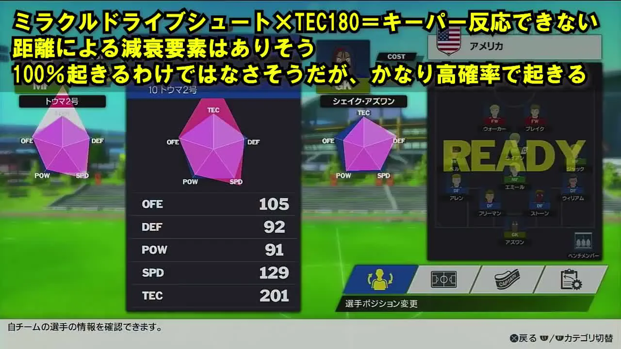 RONCで全力プレーを重ねてTEC201へ到達した検証画面
