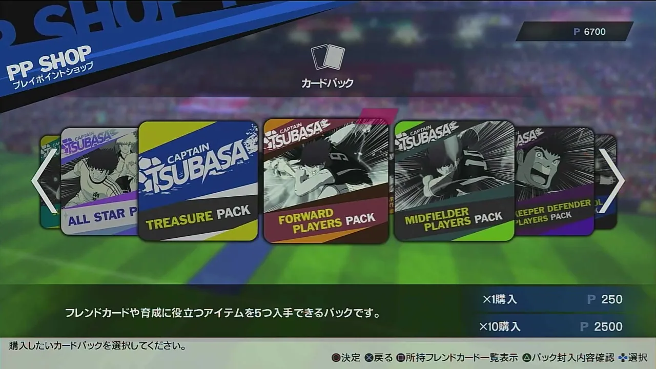RONCのPPショップでトレジャーパックを選択する画面