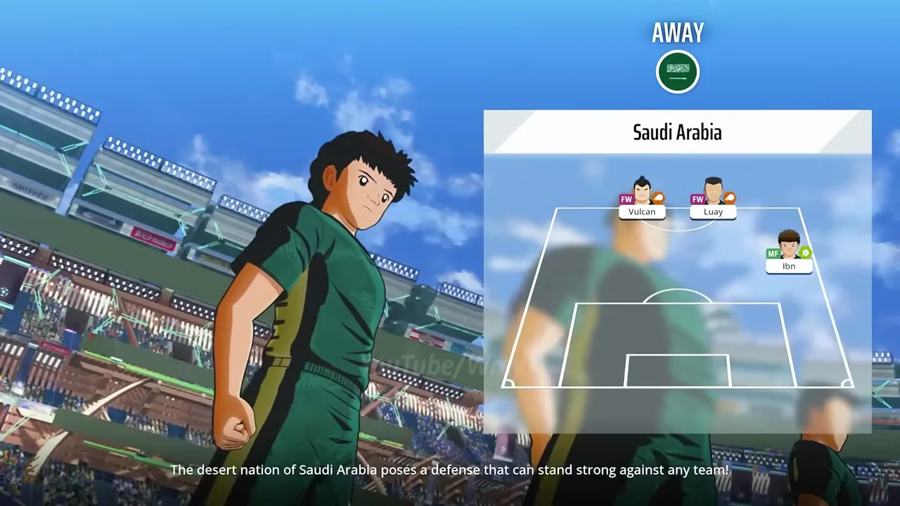 WORLD FIGHTERS日本対サウジアラビア戦のサウジ先発配置