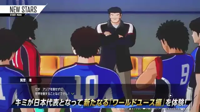 WORLD FIGHTERSのNEW STARSストーリーモード画面